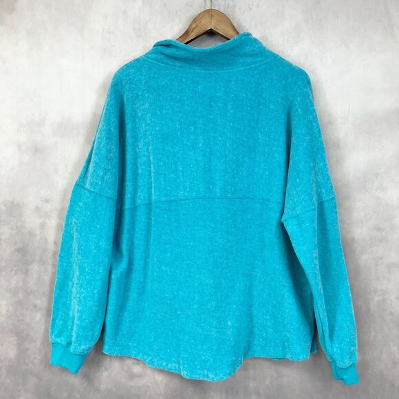 Soft Serve Womens 1/4 Zip Pullover Sweater Size XLarge Sweatshirt Cloud Cotton - Picture 3 of 11